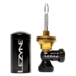 Lezyne Tubeless Co2 Blaster + 2x20g Co2-Zwart-Goud -Professionele Winkel Voor Fietsaccessoires 1 pk tbc2 v104 3 middel