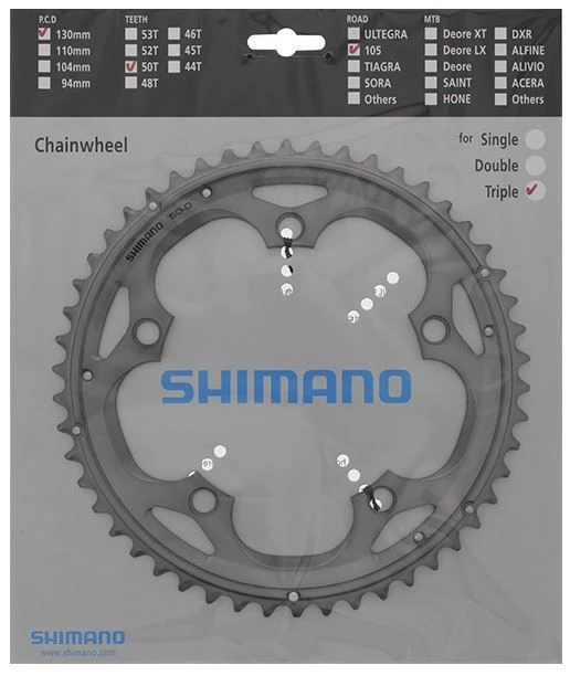 Shimano FC5703 105 Triple Kettingblad-10sp 6 Shimano FC5703 105 Triple Kettingblad-10sp - Afbeelding 4