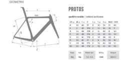 De Rosa Protos Disc Frameset -Professionele Winkel Voor Fietsaccessoires dr20protos geo