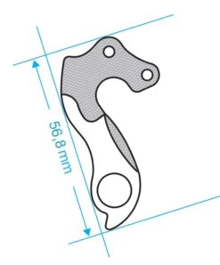 Math Salden GH045 Aluminium Derailleurhanger-Zilver -Professionele Winkel Voor Fietsaccessoires gh 045 draw