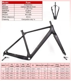 Professionele Winkel Voor Fietsaccessoires -Professionele Winkel Voor Fietsaccessoires gravel geometry chart pure 1