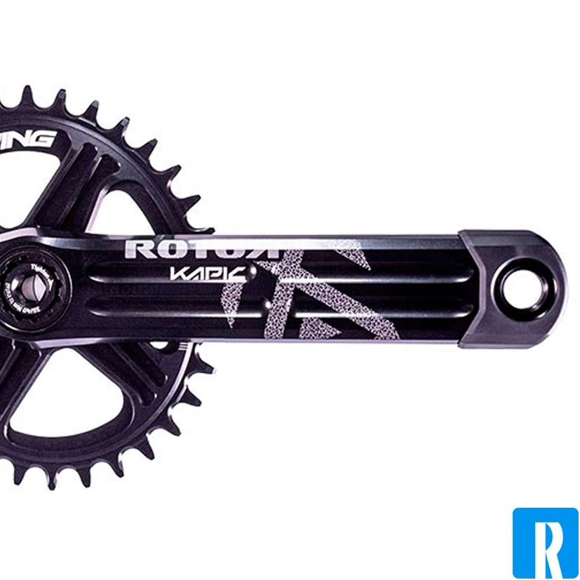 Rotor Kapic NoQ DM Crankset-Zwart-175mm-34 4 Rotor Kapic NoQ DM Crankset-Zwart-175mm-34 - Afbeelding 2