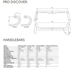 Pro Discover Stuurbocht-Zwart-42cc -Professionele Winkel Voor Fietsaccessoires prha0568 specs 2