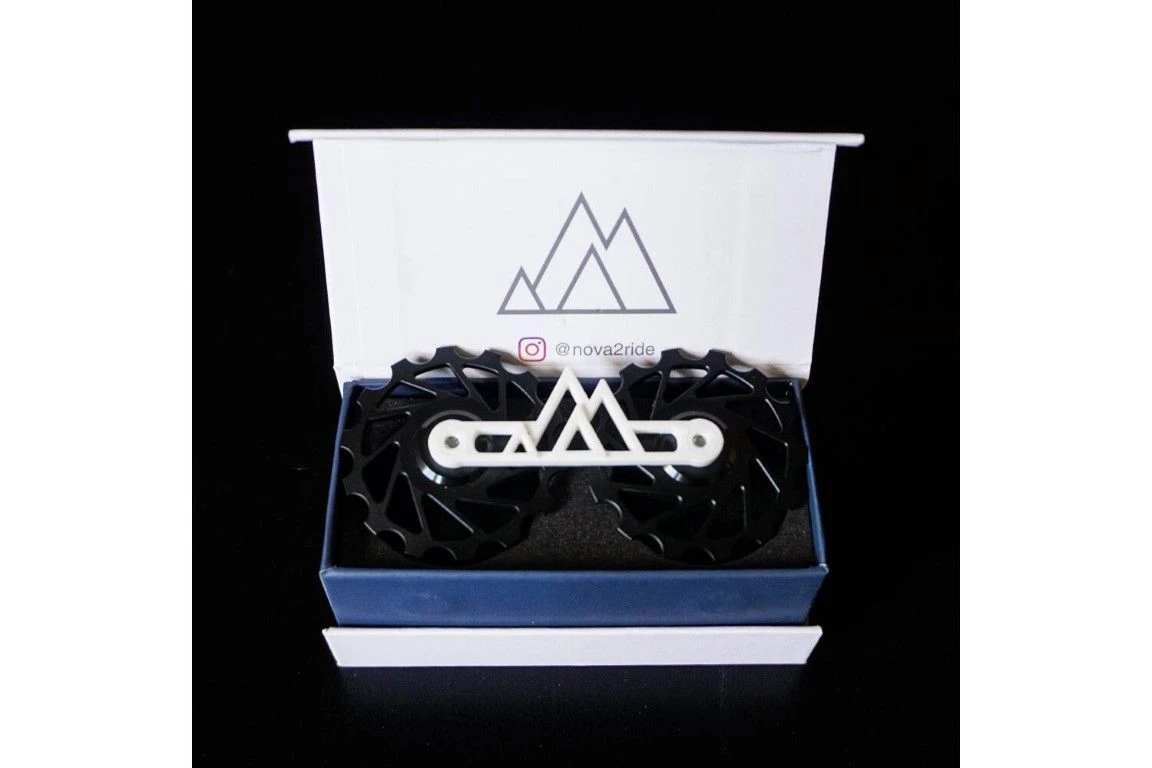 Nova Ride Keramische 14T MTB Derailleurwieltjes-Zwart 4 Nova Ride Keramische 14T MTB Derailleurwieltjes-Zwart - Afbeelding 2